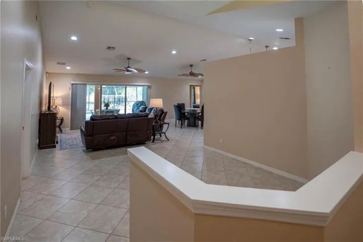 Looking at the great room from the front door - to the right could be used as dining, office, additional seating/reading or whatever you can imagine