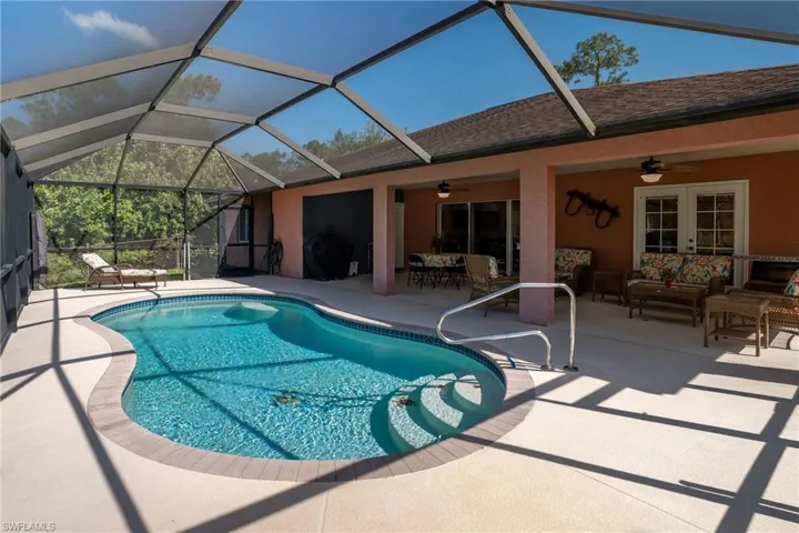 Large heated pool