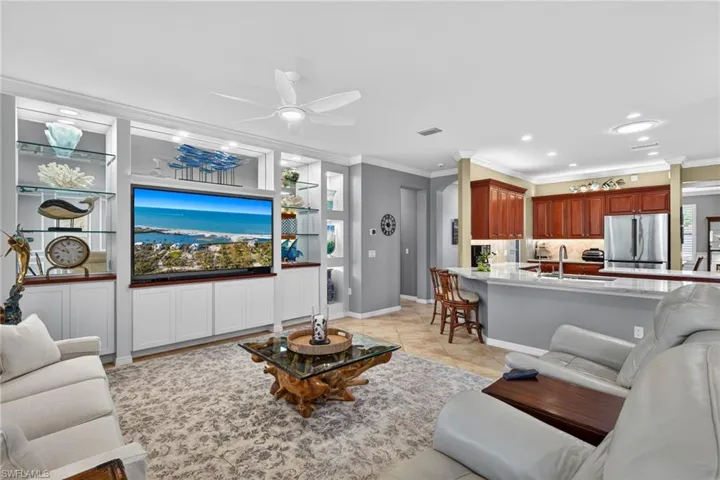 Great Room Leading to Gourmet Kitchen