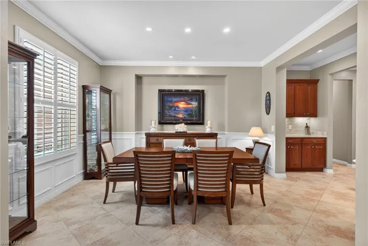 Dining Room and Built-In Butler's Pantry