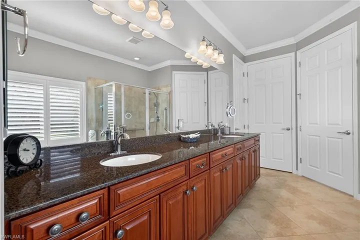 Owner's Suite Bathroom Large Granite Vanity
