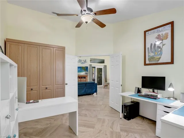 3rd bedroom with a small closet Murphy bed