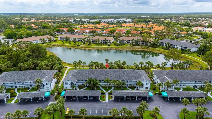 View of covered parking lot