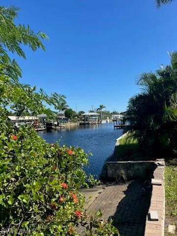 Water view with a boat dock