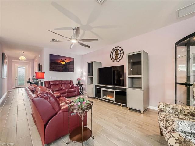 Living Room with view of entry hallway