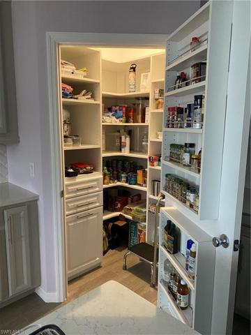 Pantry with custom interior