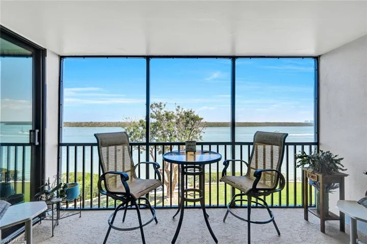 Lanai with water view