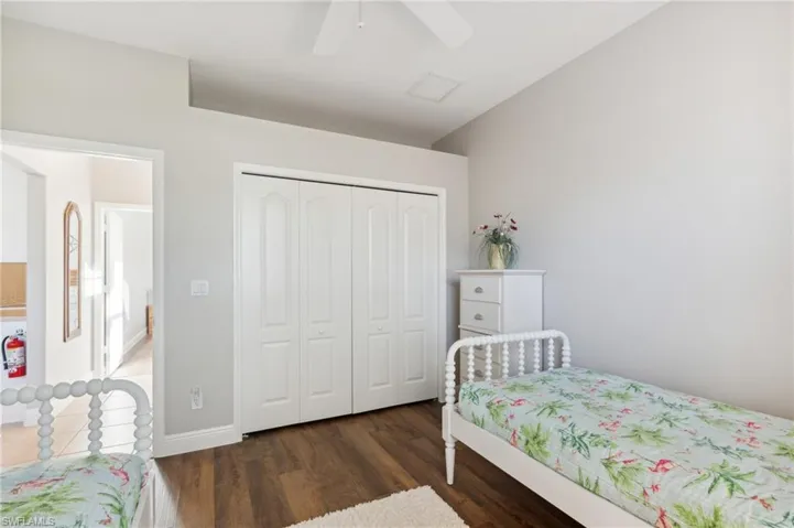 One of the spare Bedrooms off the kitchen.