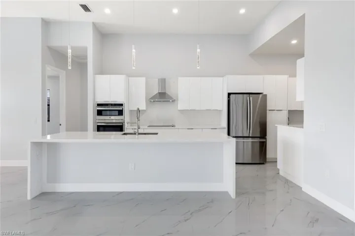 sleek designer kitchen