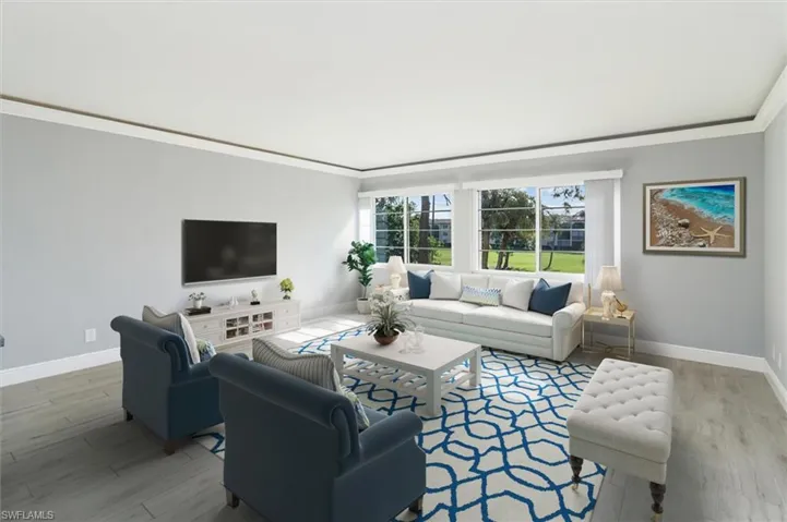 Virtually Staged Living Room