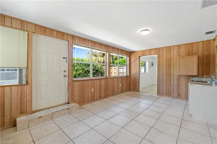 Secondary living space for rental income or multi-generational family with rear entrance