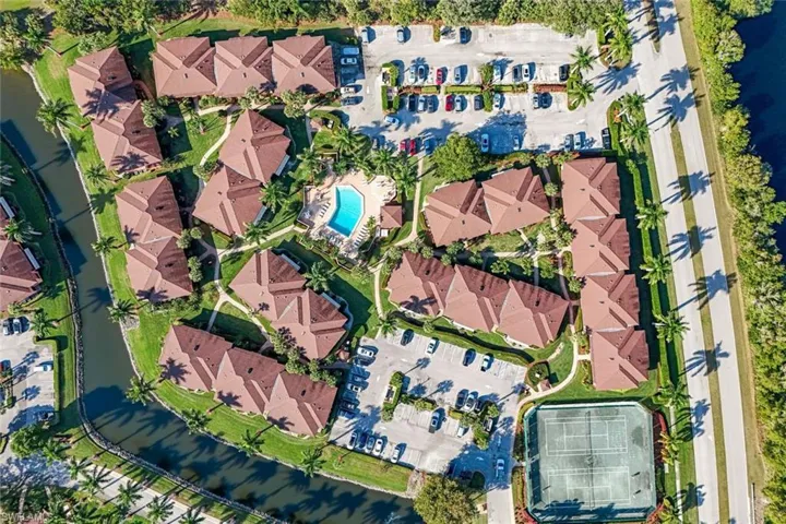 Aerial view of property's location