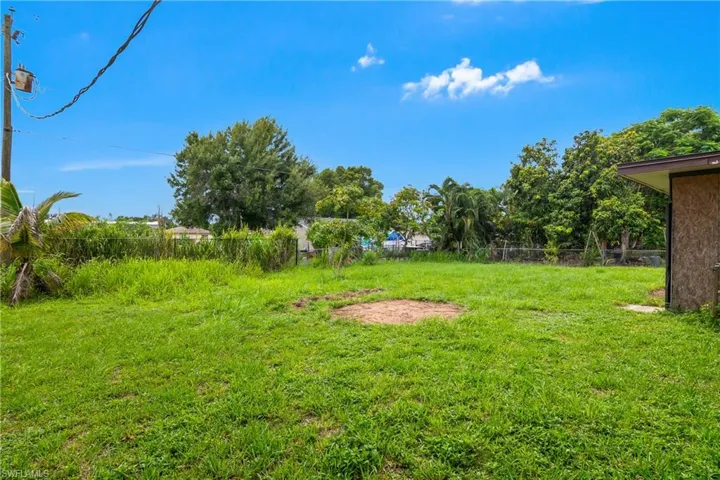 large back yard