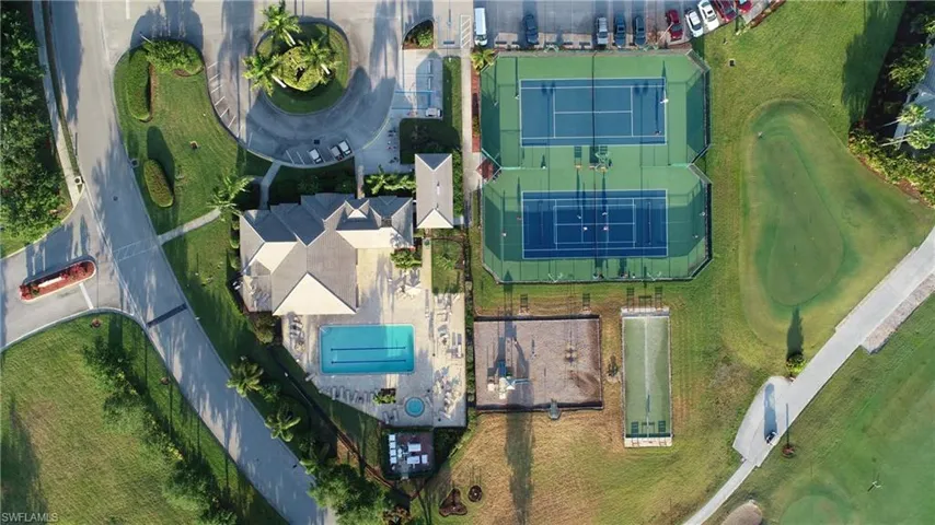 Amenity rich community includes geothermal heated pool and spa