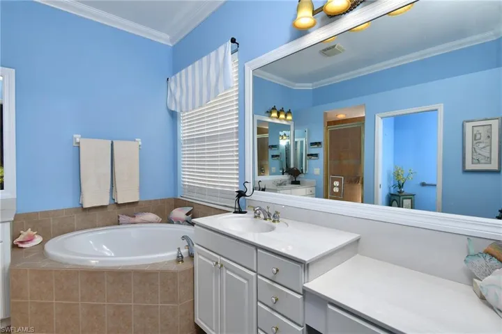 Primary bathroom- dual sinks