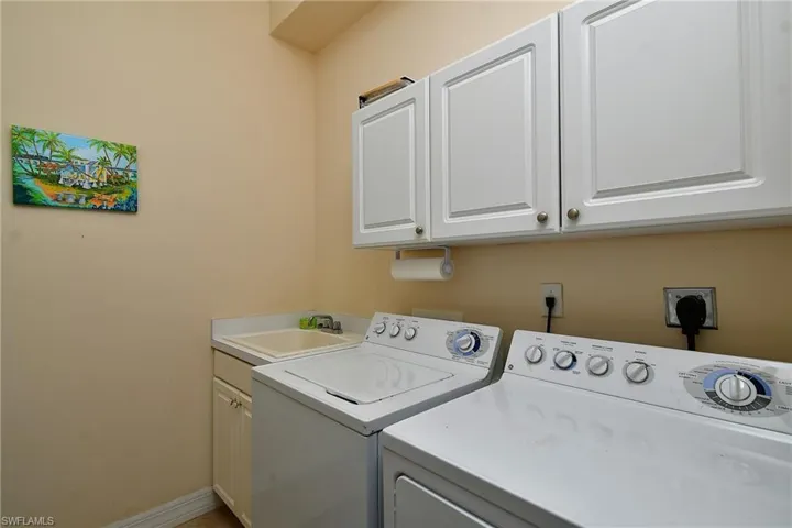 with laundry sink