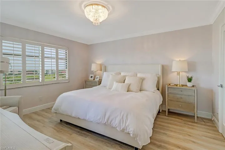 Master bedroom overlooking the golf course.
