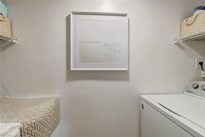Laundry in condo.