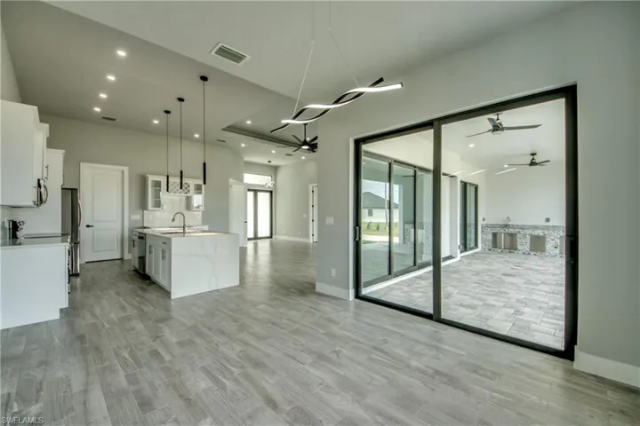 Large formal dining area