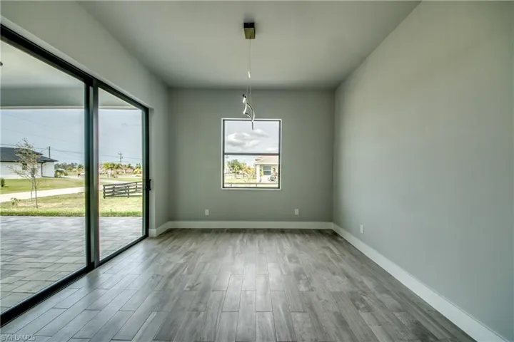 Large formal dining area