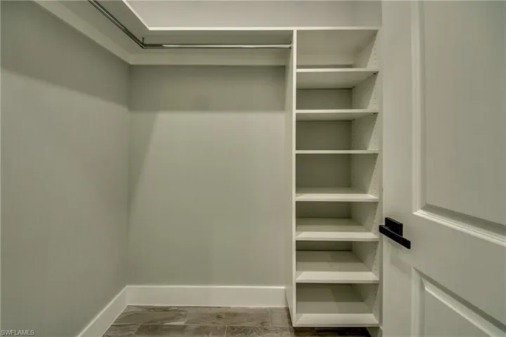 The second custom built closet