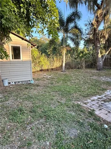 View of backyard