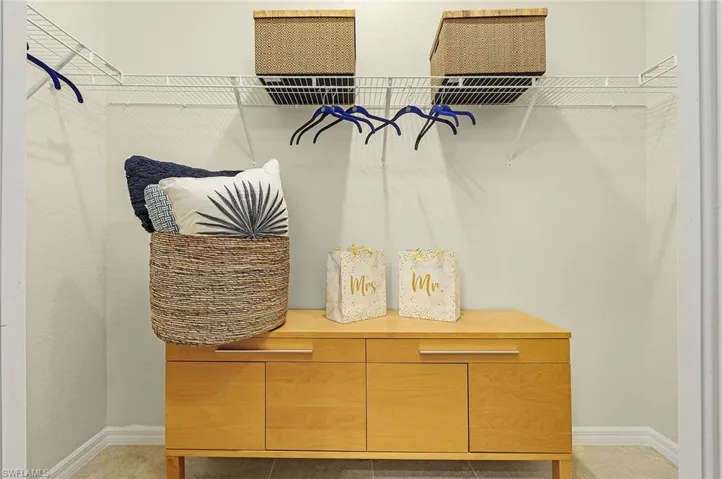 View of spacious closet