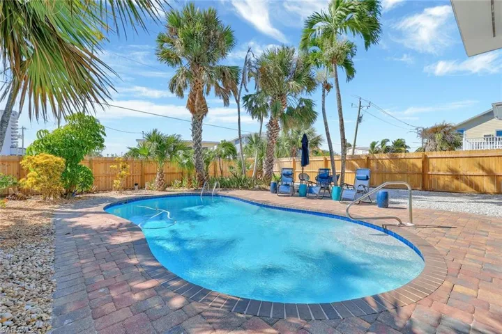 View of pool with a patio
