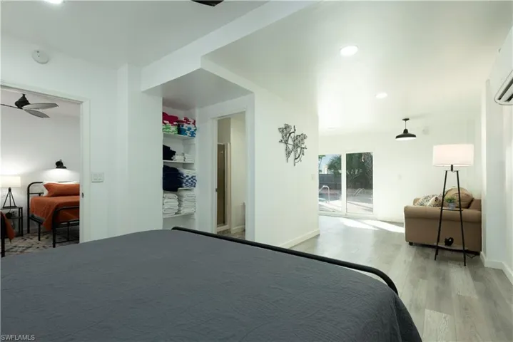 Bedroom featuring access to outside