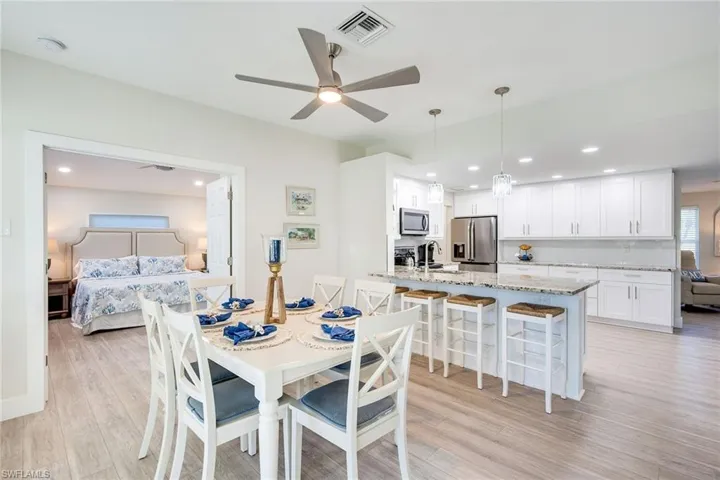 Kitchen/Dining area with adjacent 2nd Bedroom Suite