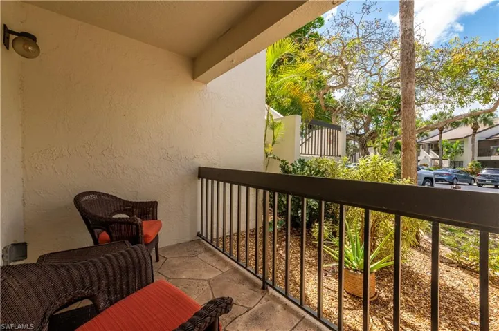 View of front porch