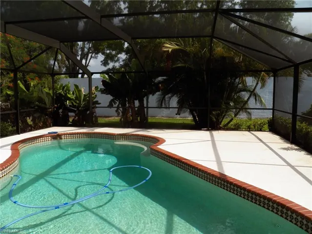 Nice are for lounge chairs next to the pool