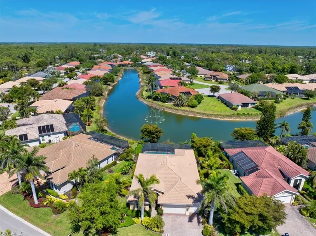 Aerial view of the home.