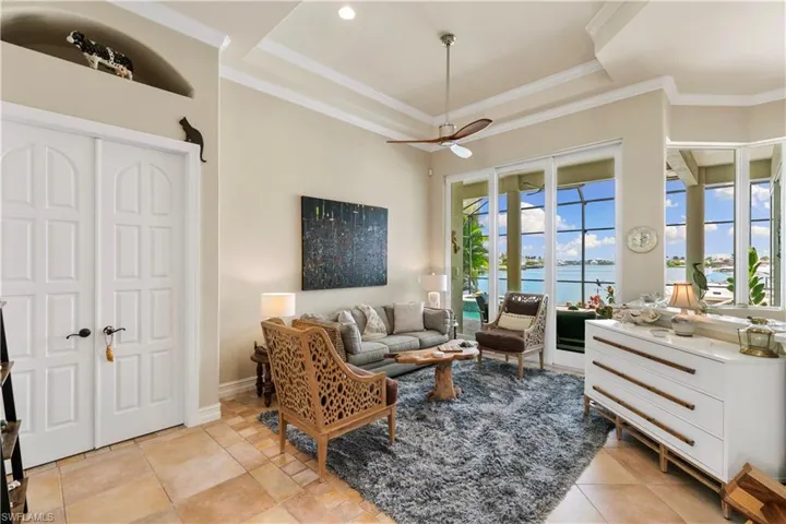 French doors lead to primary suite