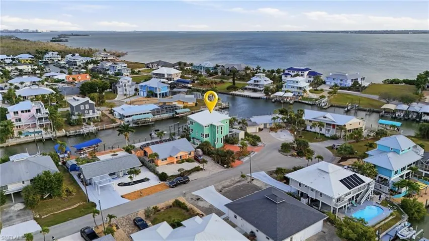 Aerial overview of property's location - virtually enhanced