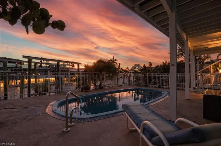 Pool and canal view - virtually enhanced