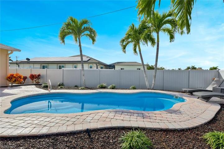 View of the Backyard Pool Oasis