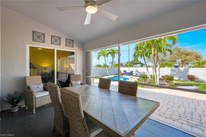 View of Lanai Under Truss and its Accordian Shutters