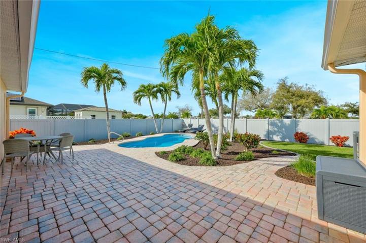 View of the Backyard Pool Oasis
