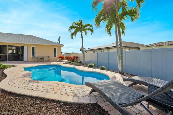 View of the Backyard Pool Oasis