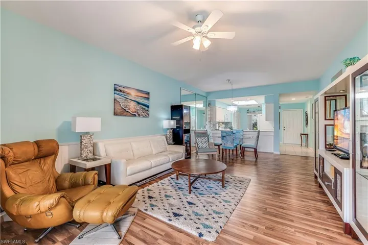 Open Living Room looking into Kitchen