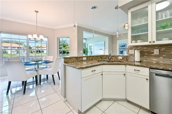 Waterfront Views from Kitchen and Dining table