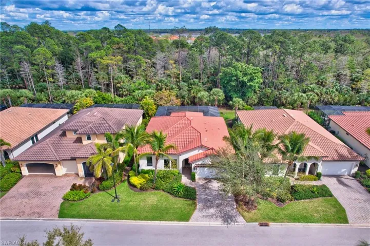 Birds eye view of property