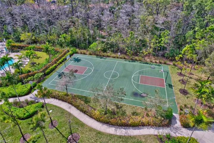 View of sport court featuring community basketball court
