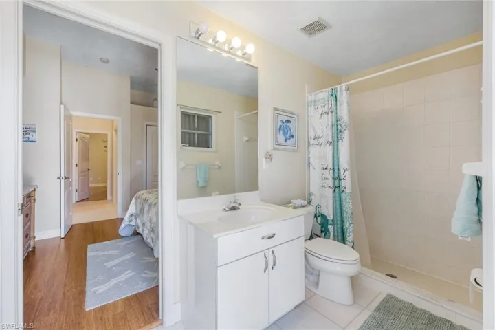 Pool bath with walk in shower