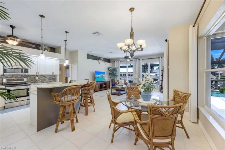 Plenty of natural light in your living/kitchen/dining area