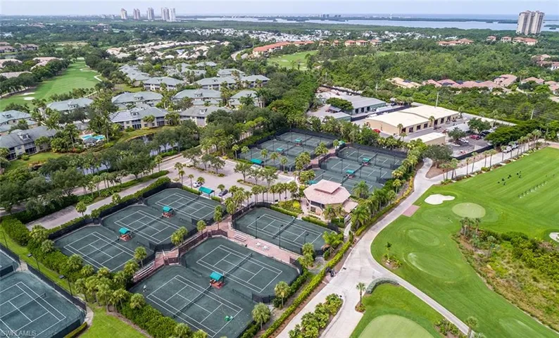 Arial view of Tennis Facility