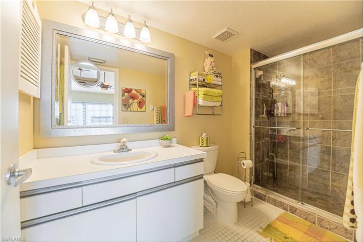 Master bathroom with updated shower & doors
