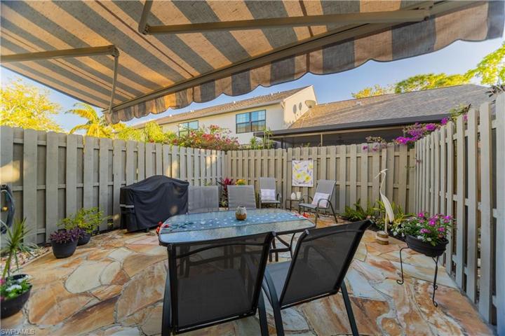 Paved extended back patio