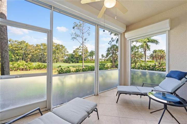Rear Lanai w  golf views